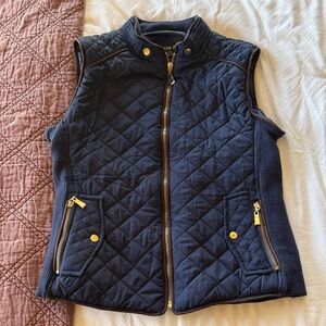 Quilted equestrian style vest